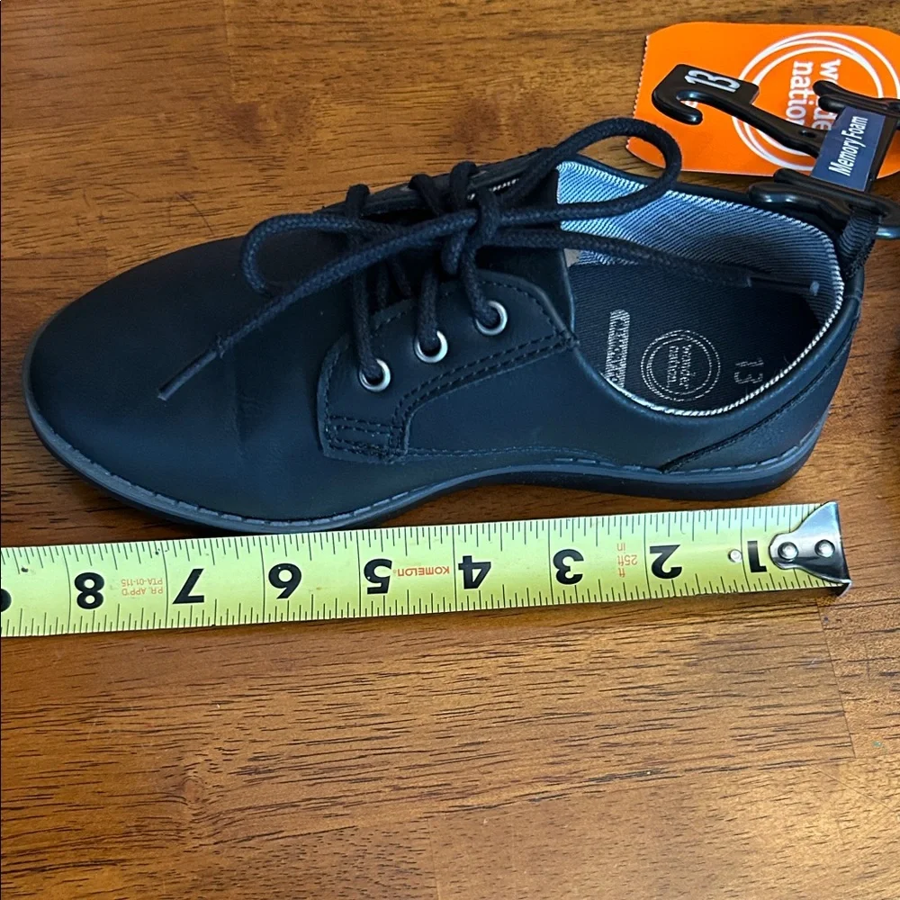Black Oxford Dress Shoes | Boys Size 13 | NWT | Memory Foam | Wonder Nation